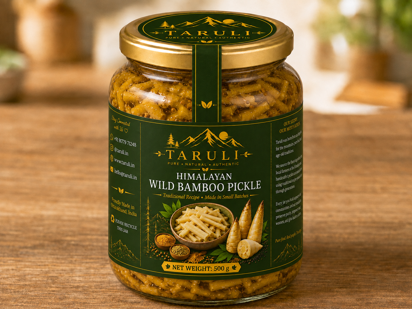 Taruli Himalayan Wild Bamboo Pickle — 500g