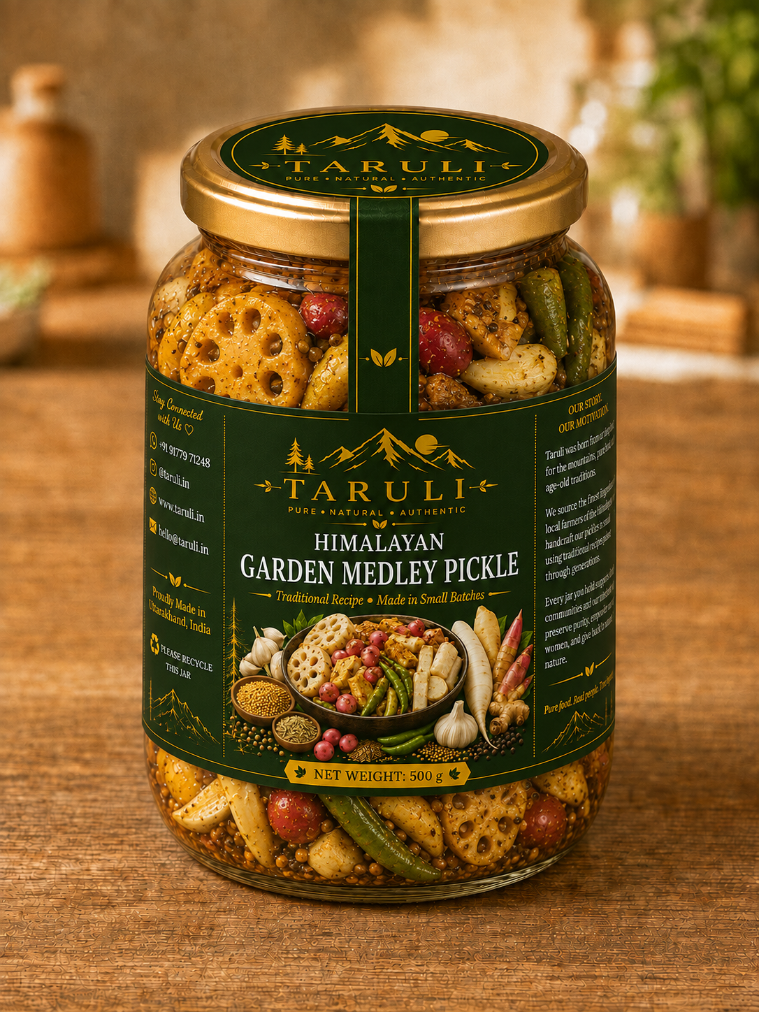 Taruli Himalayan Garden Medley Pickle — 500g