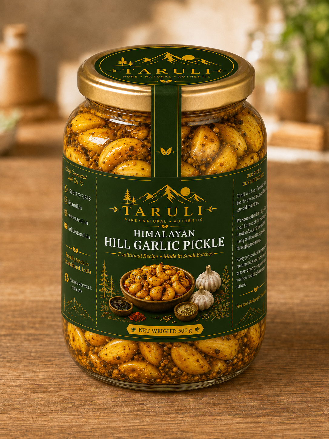 Taruli Hill Garlic Pickle — 500g