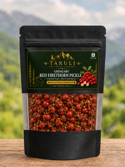 Taruli Himalayan Ghingaru Red Firethorn Pickle — 100g Pouch